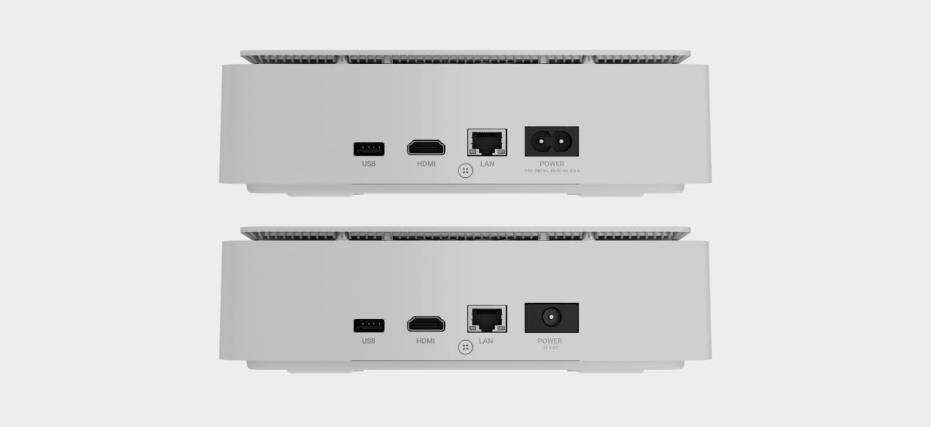 HDMI výstup a konektory napájení