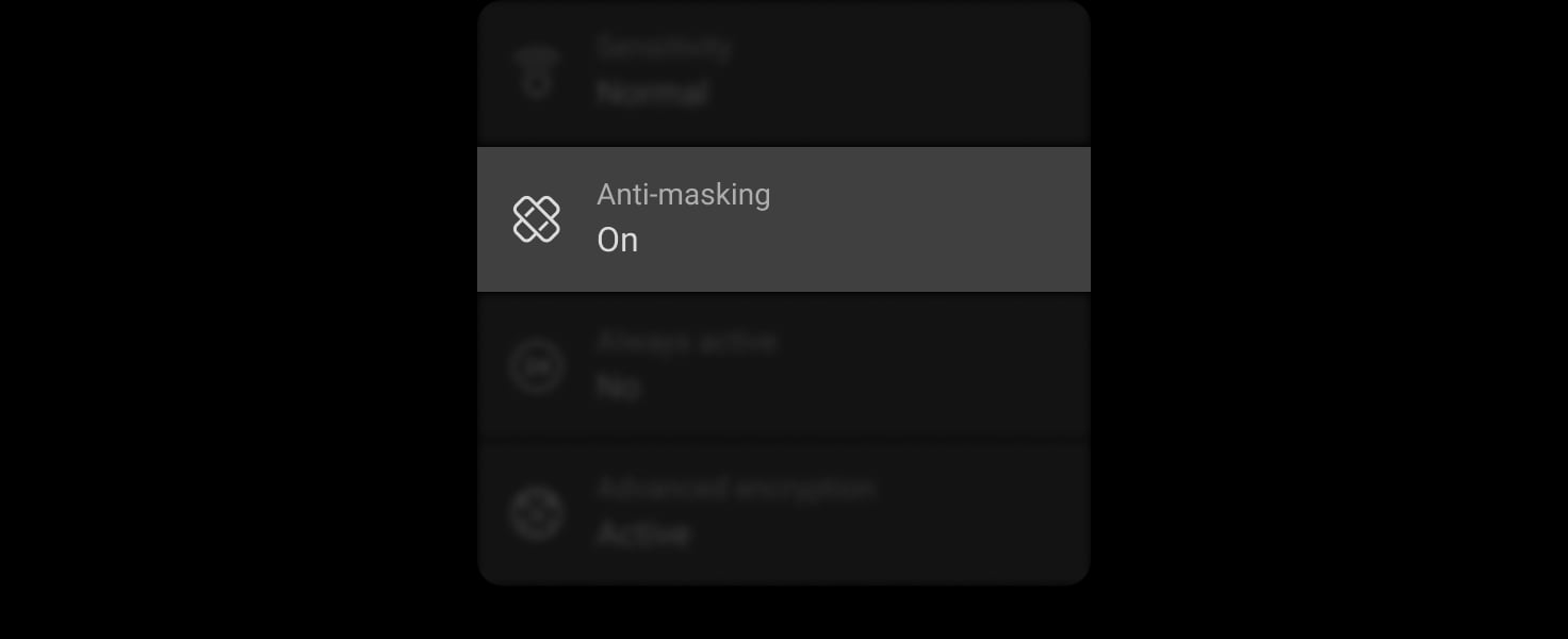 Pokročilý anti-masking