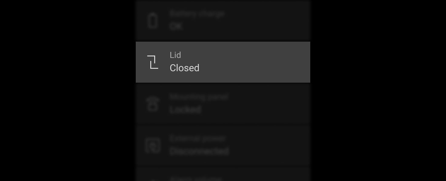 Tamper alarm