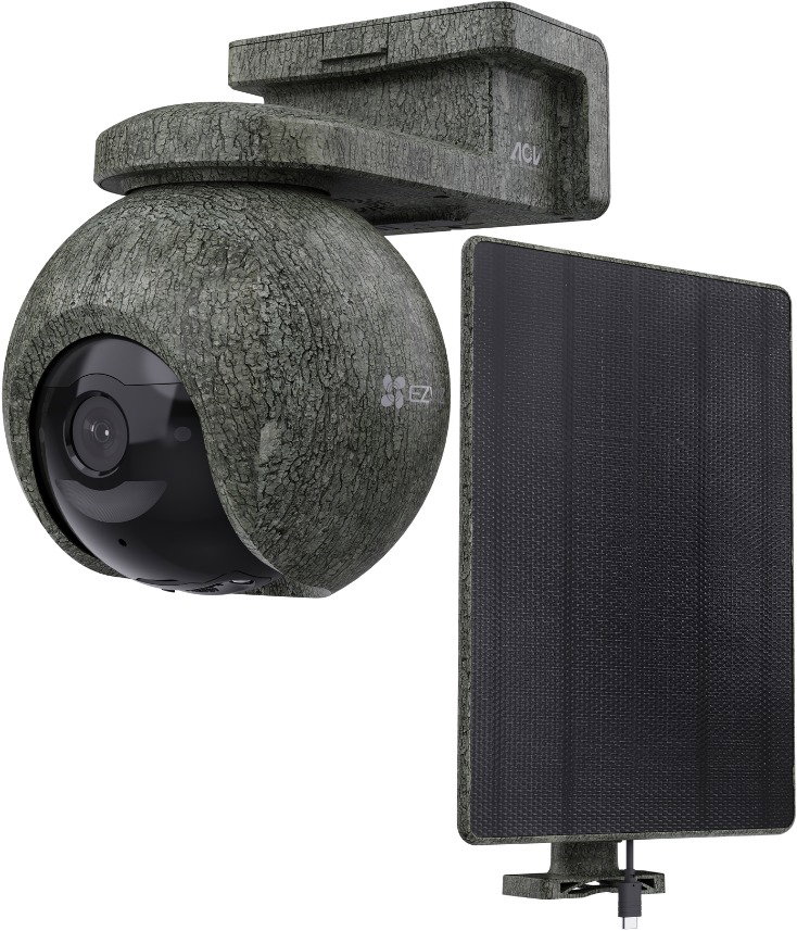 EZVIZ IP kamera EB8 Pro Ranger KIT/ PTZ/ 4G/LTE/ Wi-Fi/ 8Mpix/ krytí IP65/ objektiv 4mm/ H.265/ IR až 15m/ hnědá + solár 1 EZVIZ IP bateriová PTZ kamera EB8 Pro Ranger 4G KIT