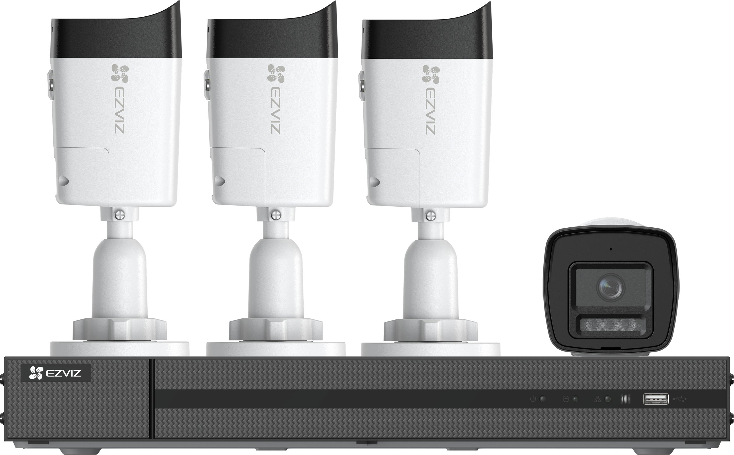 EZVIZ PoE X5K NVR KIT (8CH, 2TB) + 4× H3K 4K