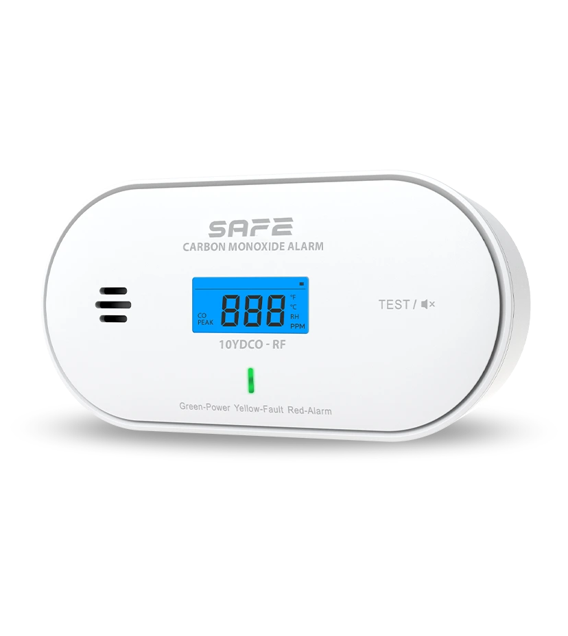 SAFE 10YDCO-RF - Bezdrátově propojitelný hlásič oxidu uhelnatého (CO) FireSafe 1 SAFE 10YDCO – RF