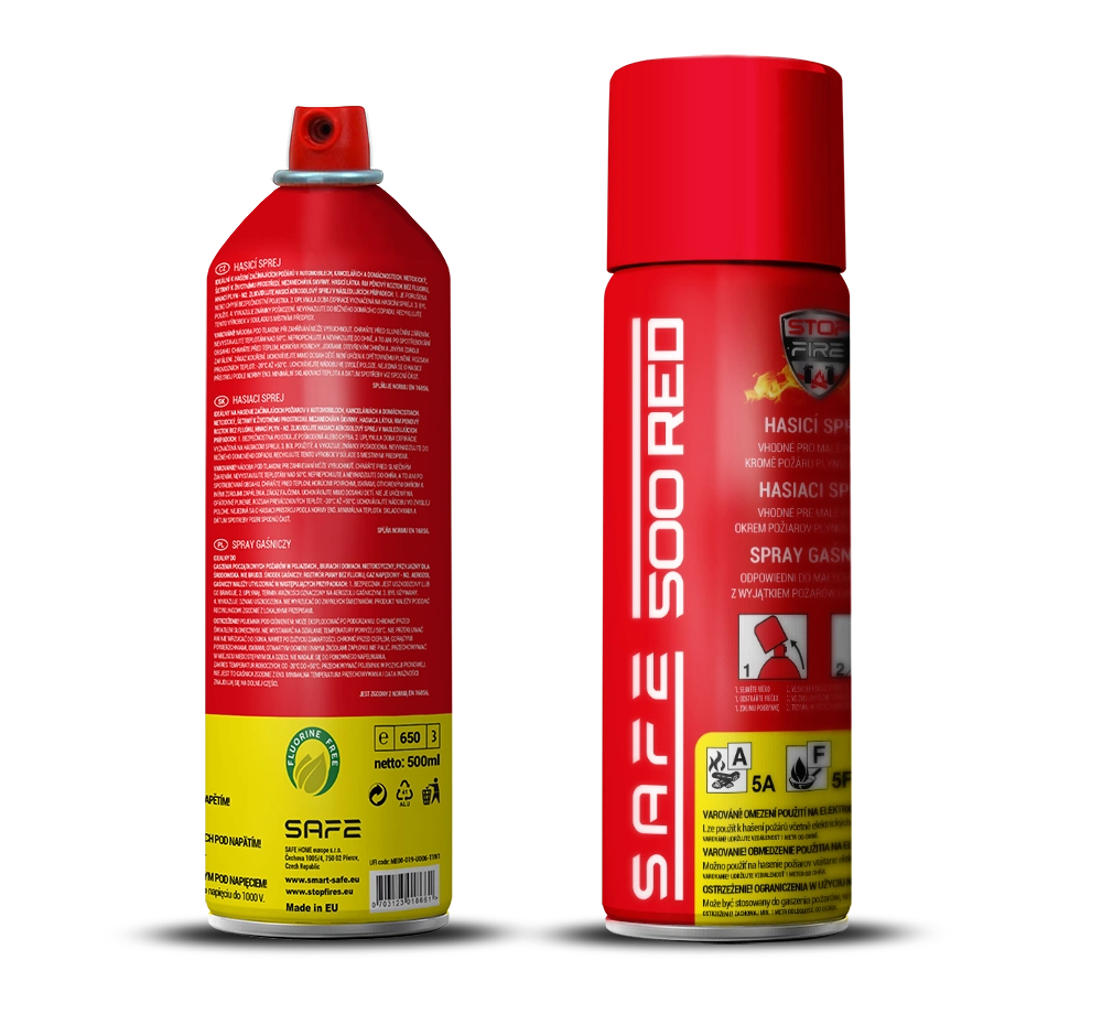 SAFE 500 RED hasicí sprej 500 ml
