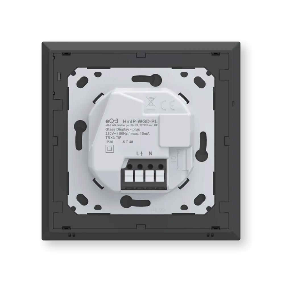 Homematic IP Glass Display – plus - HmIP-WGD-PL 12 Síťové napájení 230 V