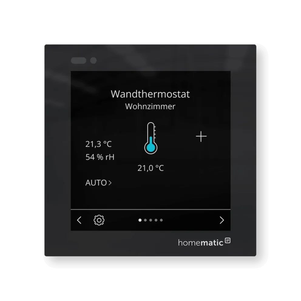 Homematic IP Glass Display – plus - HmIP-WGD-PL 3 Přesné klimatické ovládání pro až deset místností