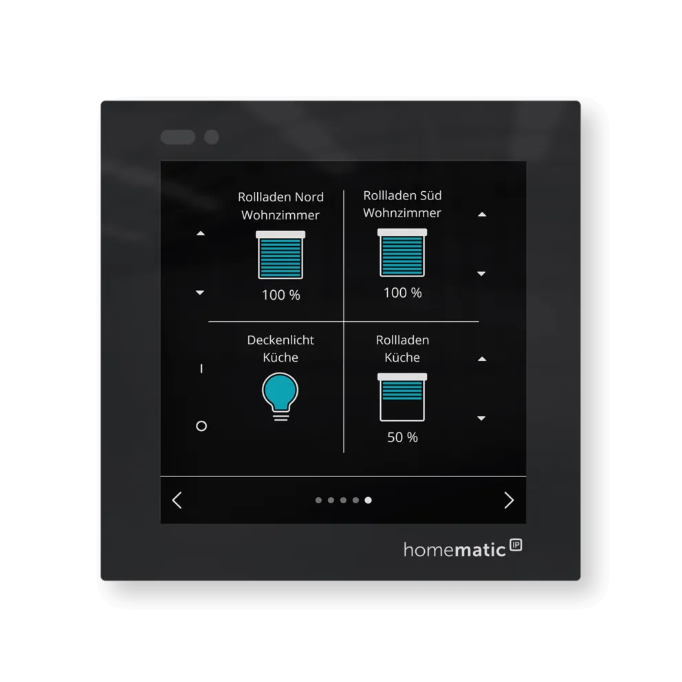 Homematic IP Glass Display - HmIP-WGD 3 Intuitivní dotykové ovládání